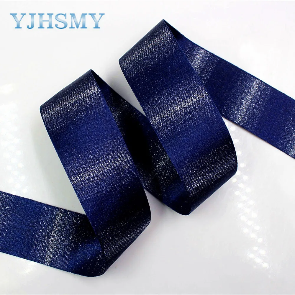 YJHSMY 1712282,38mm 5Yard/lot flash Printed grosgrain ribbon,accessories Webbing, DIY handmade materials