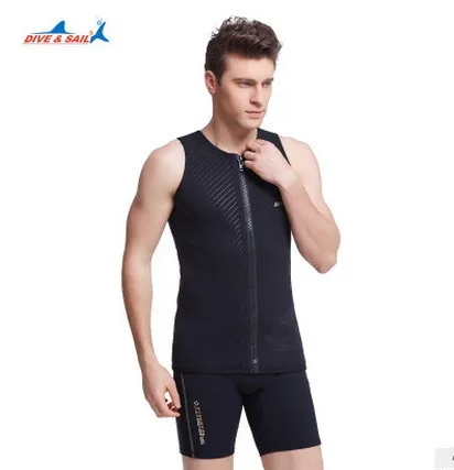 3mm Neoprene Wetsuit MenTop No Sleeve Under Water Surf Rash Guard Vest For Diving Surfing Swimming Clothe Keep Warm Wet Suit Top