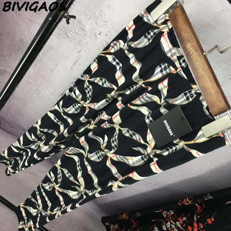 BIVIGAOS – Leggings multicolores à haute élasticité pour femme, pantalon d'entraînement à fleurs de prunier croisées brossées, nouvelle collection