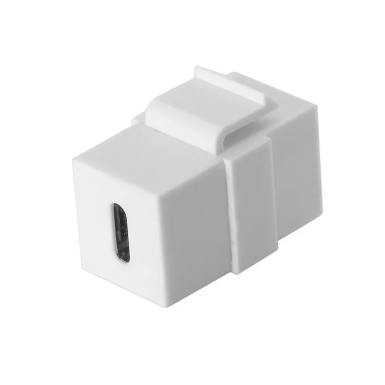 USB 3.1 Type C Keystone Female to Female Jack Coupler Insert Socket Adapter Port Extension Connector for Wall Plate Outlet Panel