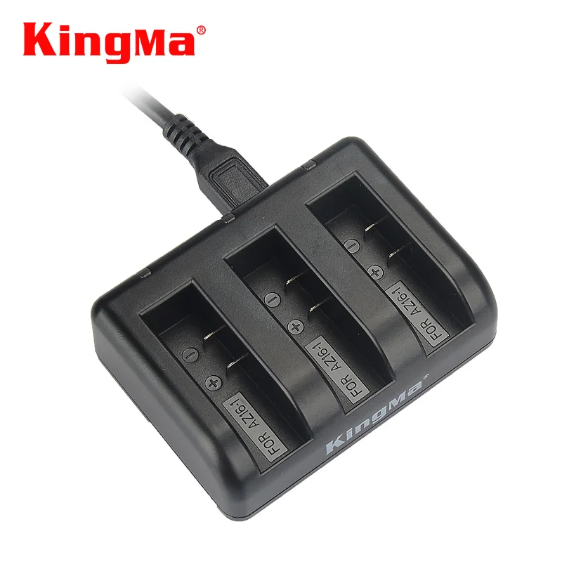 KingMa-오리지널 샤오미 Yi 4K 4k + 4K 라이트 배터리 + 충전기, 1000mah, 스포츠 XiaoYi 4K 2 액션 카메라 배터리 액세서리