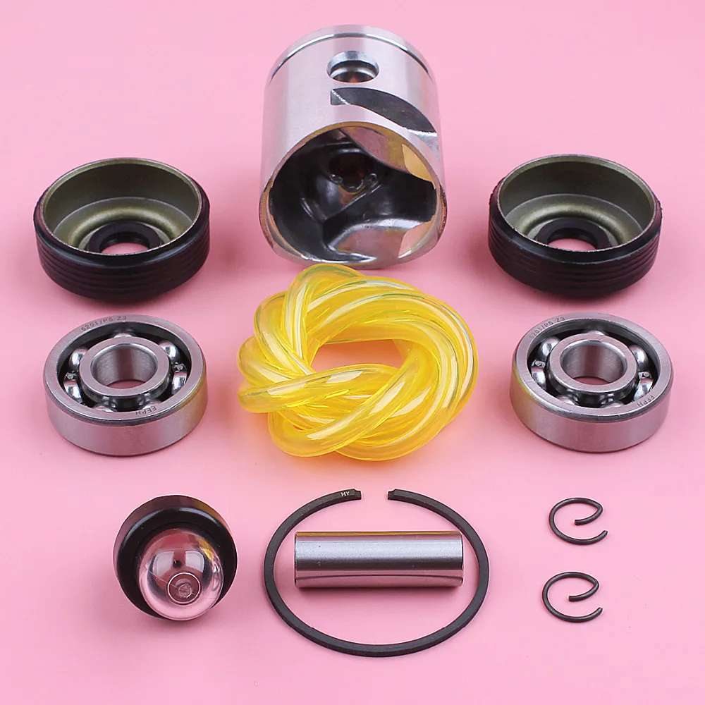 39mm Piston Ring Kit For Husqvarna 235 236 236E 240 240E Crank Bearing Oil Seal Fuel Line Primer Bulb Chainsaw Replace Part