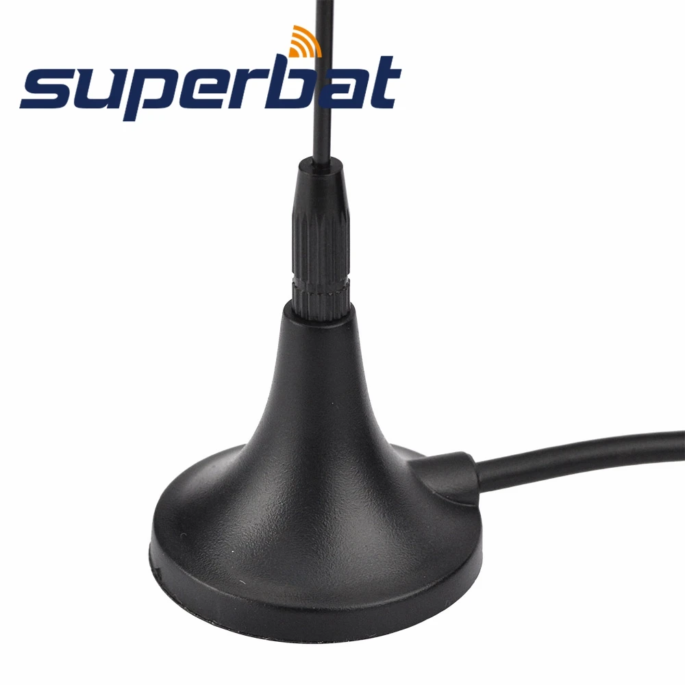 Superbat รถ DAB/DAB + วิทยุเสาอากาศ Magnetic Mount SMB ตัวเชื่อมต่อชาย RG174 5M Aerial สําหรับ Alpine