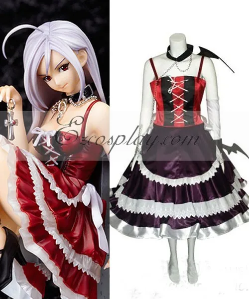 Rosario + Vampire Moka Vampire Dress Cosplay Costume E001