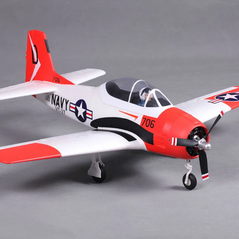 FMS 800mm Mini T28 T-28D Trojan V2 Red 4CH EPO PNP RC Airplane Small Baby Warbird Raido Control Hobby Model Plane Aircraft Avion