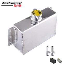 Aluminum Universal Coolant Expansion Fill Tank Overflow Reservoir For Honda Civic 240SX WRX