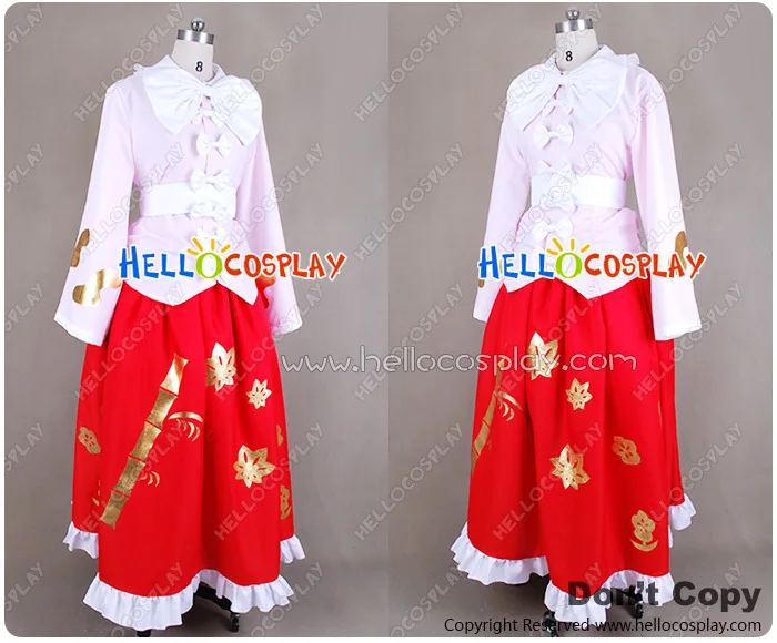 Touhou Project Imperishable Night Cosplay Kaguya Houraisan Costume H008