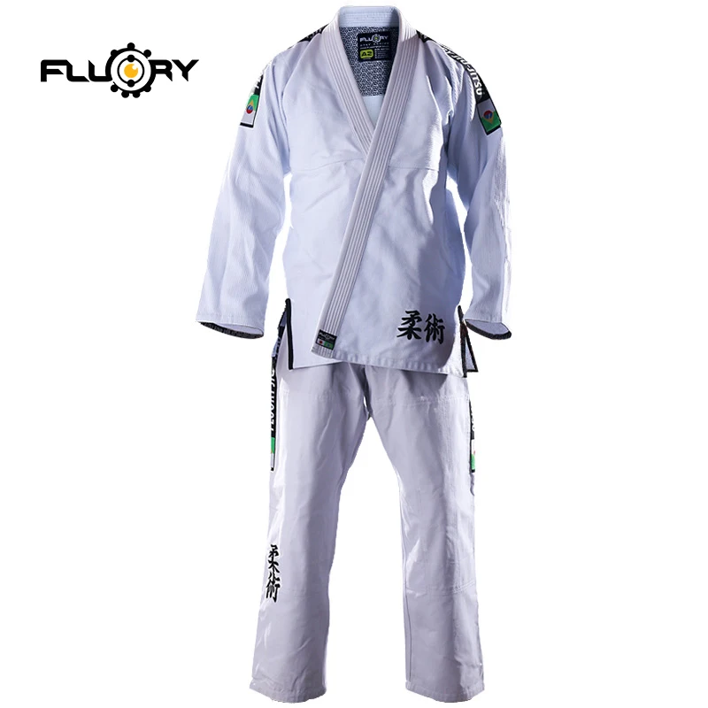 2018 new design fluory  BJJ kimonos competing Brazilian Jiu Jitsu Gi 350gsm pearl weave bjj gis