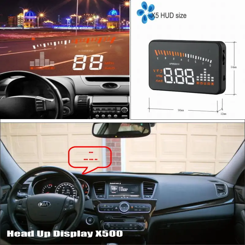 

For KIA K7/Cadenza 2010-2015 Safe Driving Screen Car HUD Head Up Display Auto Accessories Projector Refkecting Windshield