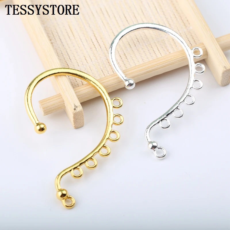 

2pcs 36*55mm Copper Alloy Big Size Clasps&Hooks Many Hole Alloy Clasps For Jewelry Making Necklace Earrings Handmade Accessories