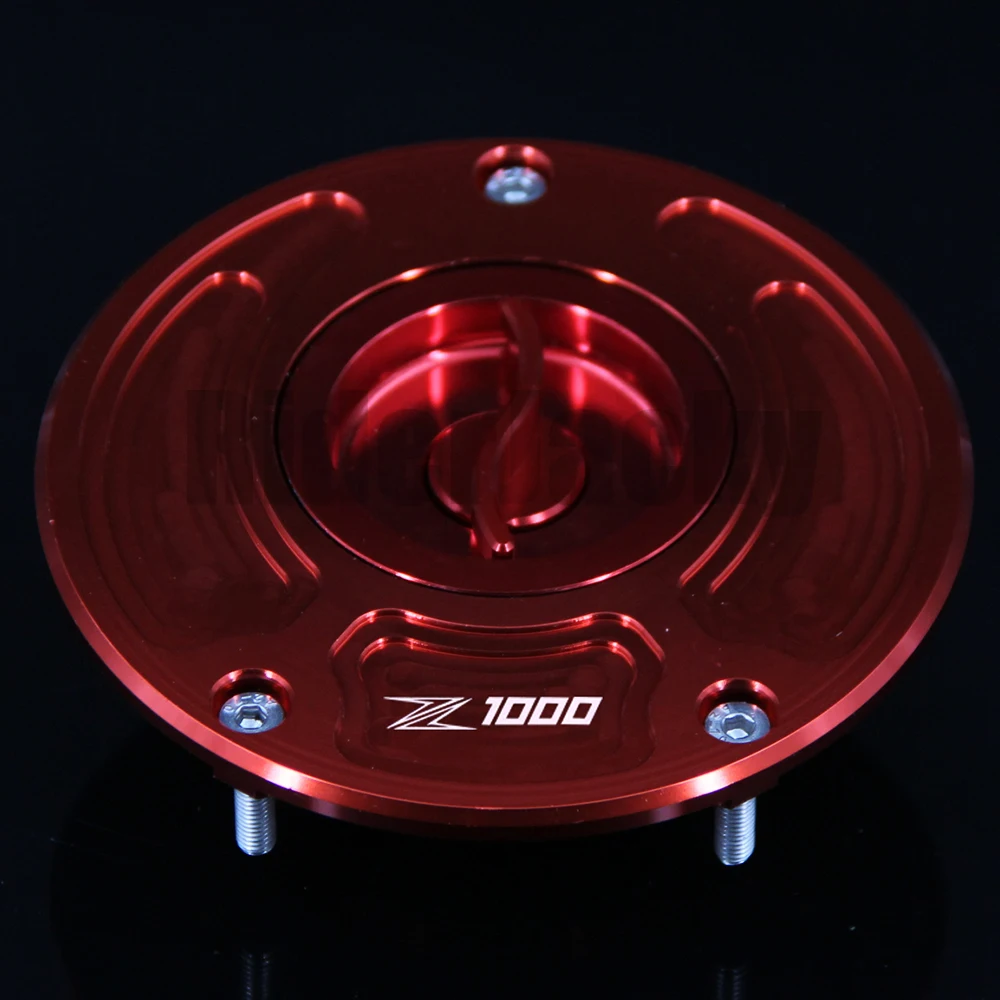 CNC Aluminum Keyless Motorcycle Accessories Fuel Gas Tank Cap Cover For Kawasaki Z1000 Z 1000  2003-2006 2004 2005