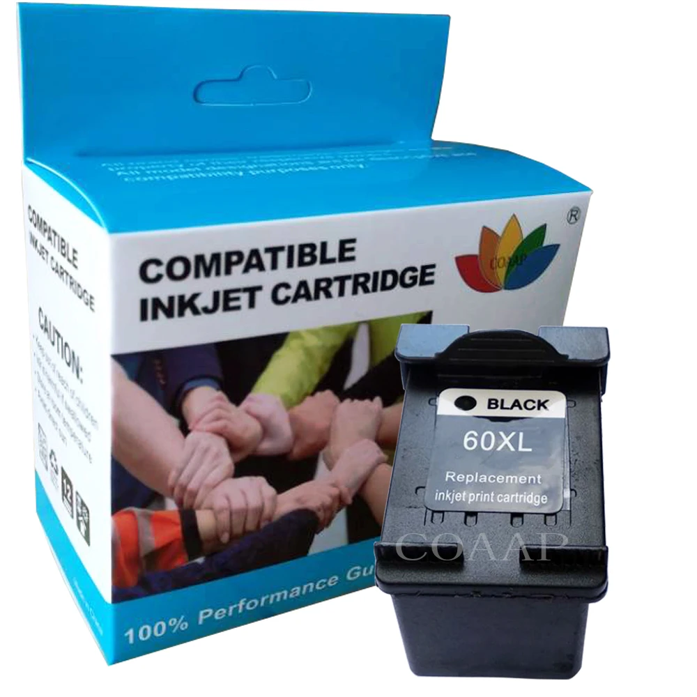 Compatible hp60 XL CH641WN Replacement ink cartridges for HP 60 Deskjet F4400 F2400 F2420 F4440 F4480 F2430 F2480 F4580 Printer