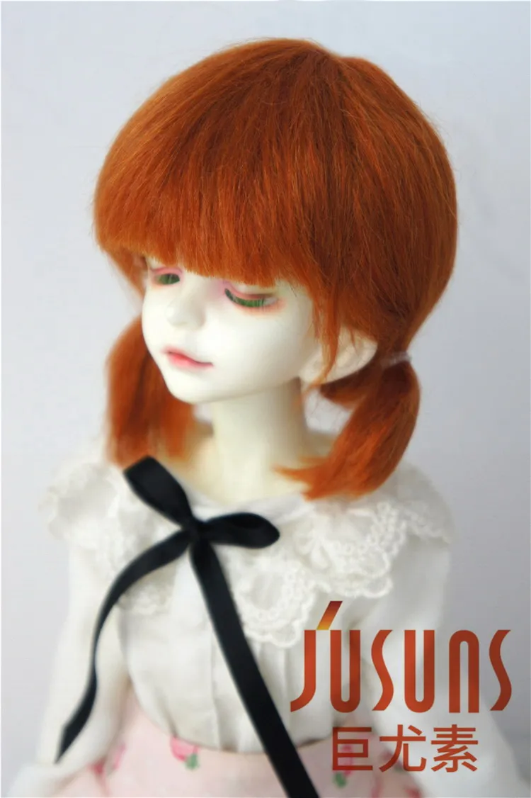 JD446 1/4 1/3 Cute Two Pony Two Pony BJD mohair doll wigs Soft size 7-8 inch 8-9 inch doll hair MSD SD fashion doll accessories