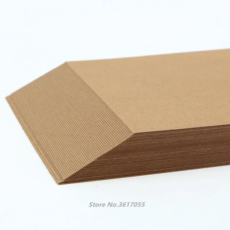 50pcs A5 Kraft paper Hard Kraft Paper DIY Handmake Card Making Craft Paper Thick Paperboard Cardboard