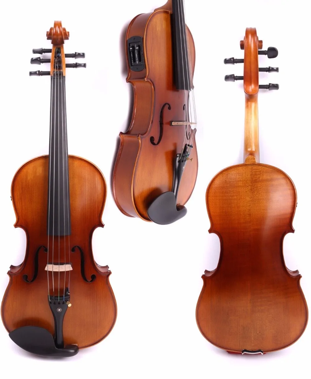 16 Inch Electric viola 5 string Spruce top Maple back ebony parts Viola Case Bow