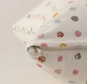 Cotton linen striped cushion cover pillowcase decorative dots waist pillow case multi size