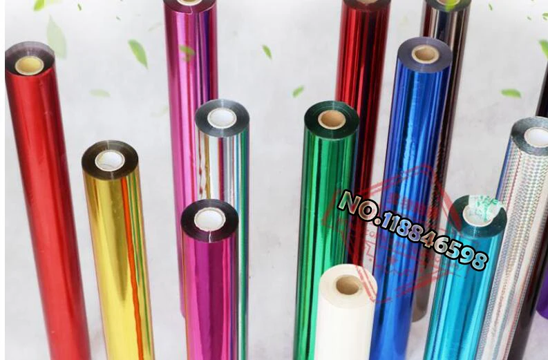 Free Ship DIY Transfer High Quality Hot Foil Stamping Colorful 80mmx120M Heat Film Paer