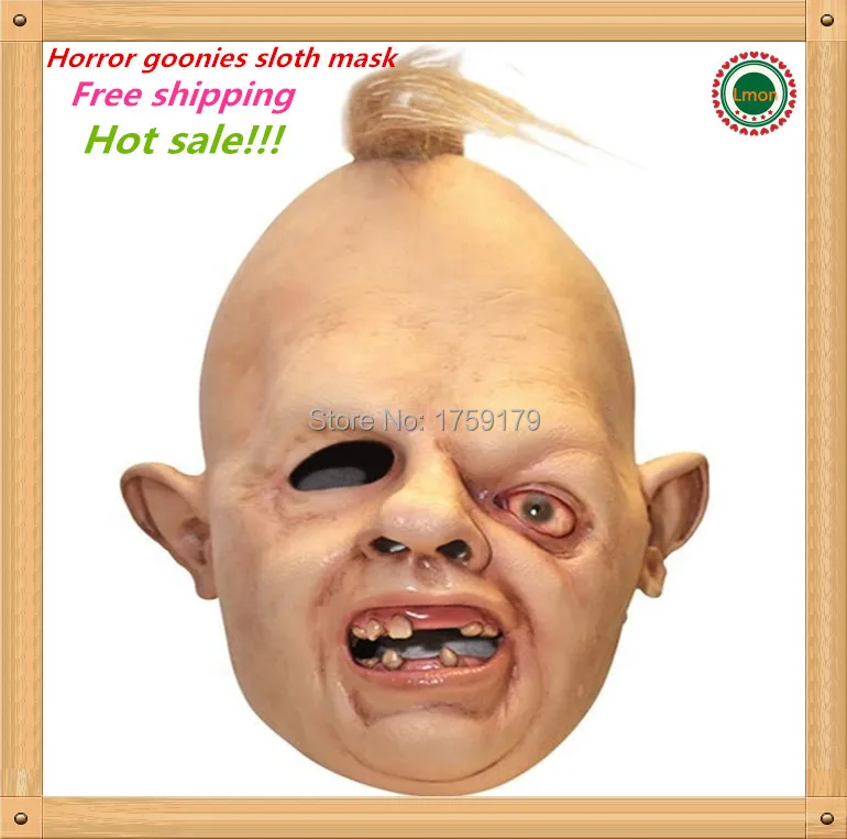 

Hot sale Details about Halloween Costume Sloth Goonies Movie Horror Dress Up Latex Party Masks free shipping