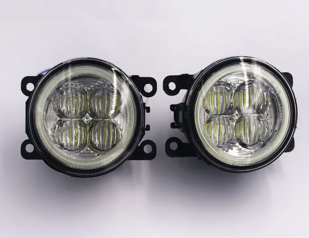 Fog Lamp Assembly angel eyes Fog Light For Dacia Duster Logan Sandero 2004-2015 Led Fog Lights 30W 1set