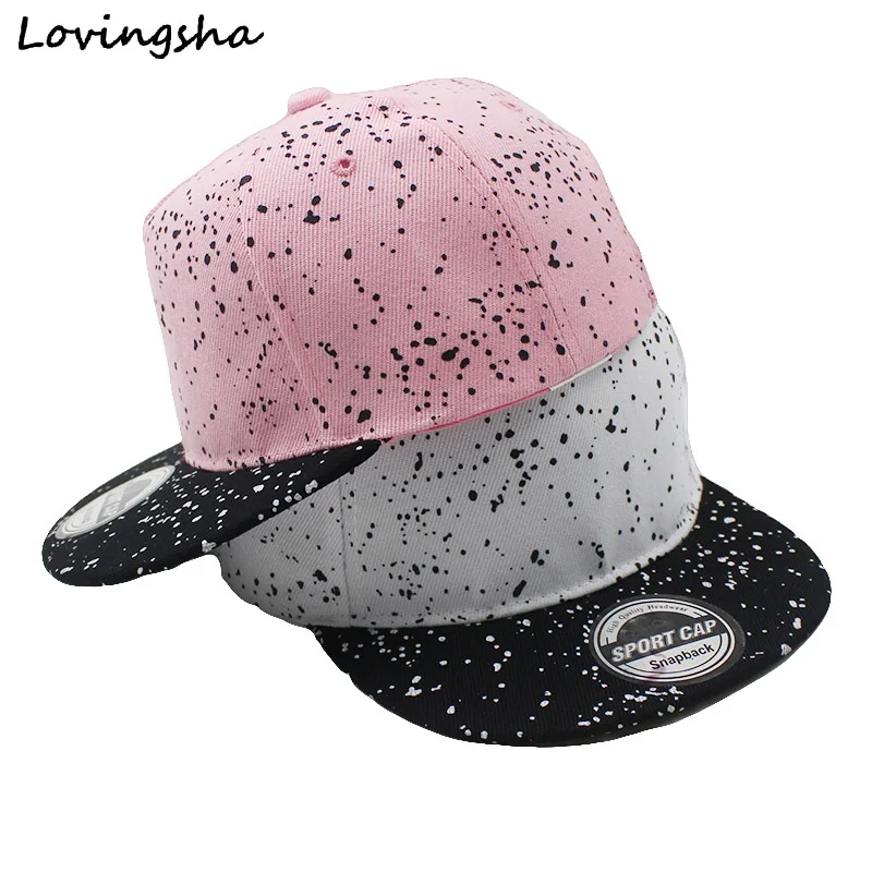 

LOVINGSHA Boy Baseball Caps 3-8 Years Old Kid Dot Design Snapback Caps High Qaulity Adjustable caps For Girl CC073