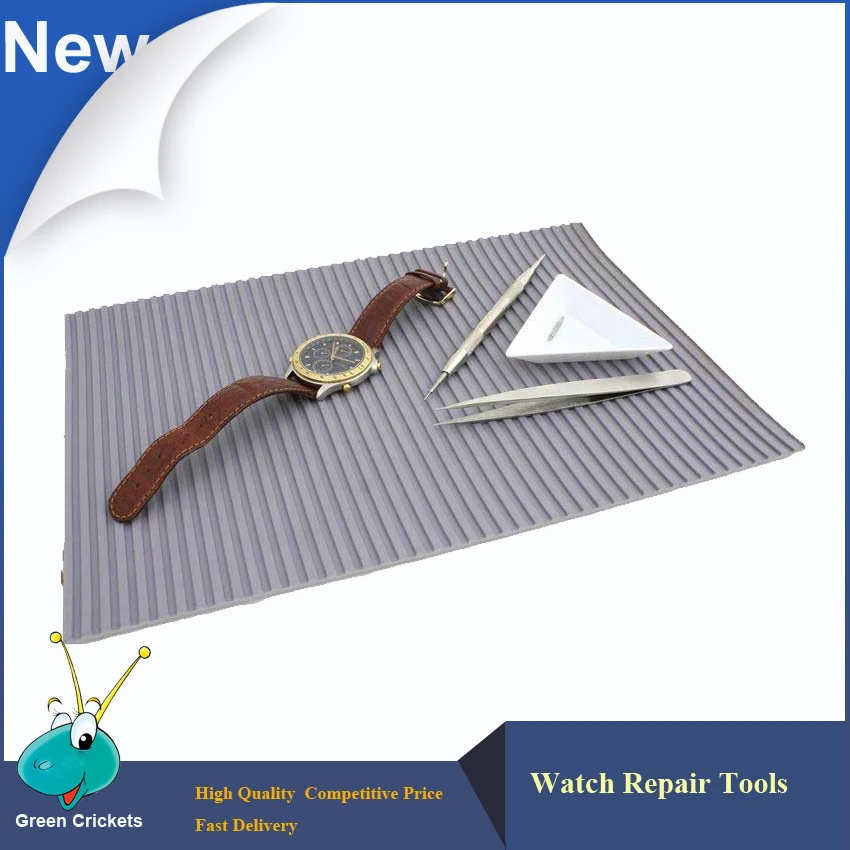 

Free Shipping 30*18cm Rubber Non-Slip Pad cushion For Watch Repairing Tools,Workbench Mat For Watchmakers