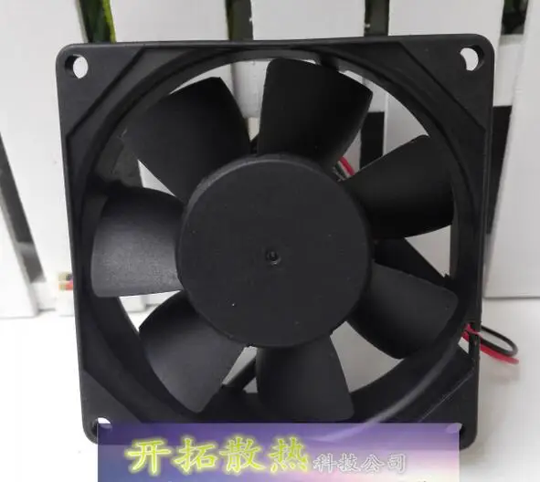 PRPKDFAN 80*80*25 KD1208PTS1-6 DC12V 2.6W 8CM 2 Line Silent cooling fan