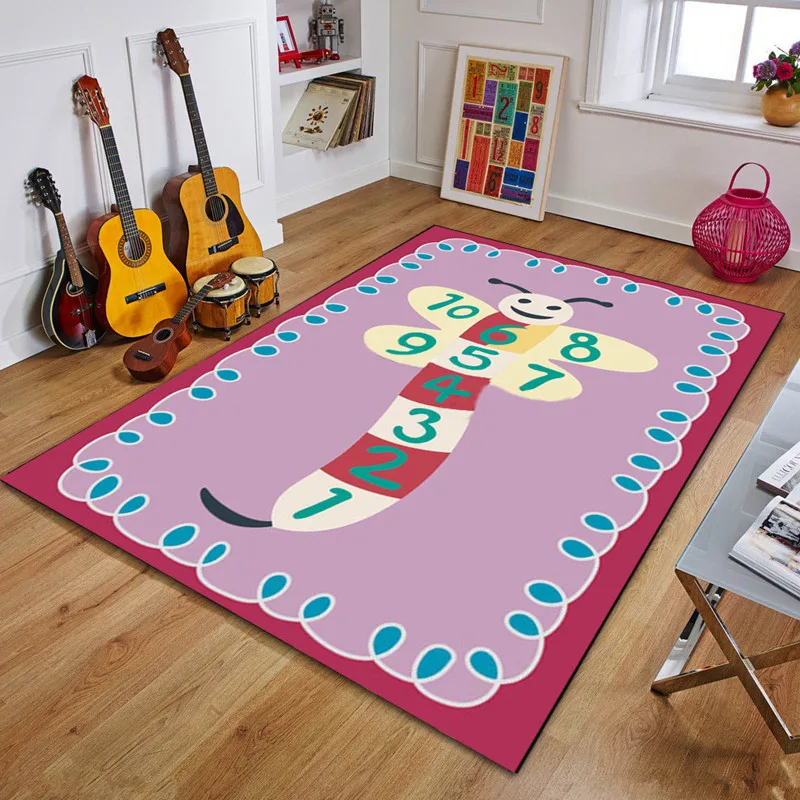 Pink Series Children's Play Carpets Infant Shining 200*300cm Baby Crawl Mat Cartoon Kids Game Carpet Machine Washable Rugs Tapis