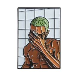 Frank Ocean Blond enamel pin music brooch boy don't cry badge artist collection gift