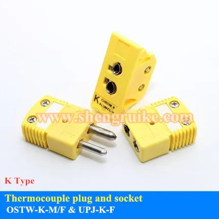 Omega Thermocouple plug K Type T type J type  N type E type  R/S Type Round  Pin connector socket