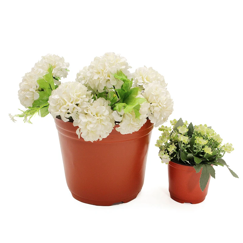 20Pcs/lot Plastic Nursery Pot Flowerpot Desktop Potted Plant Seedlings Planter Pots Home Tool Contain 2 Sizes