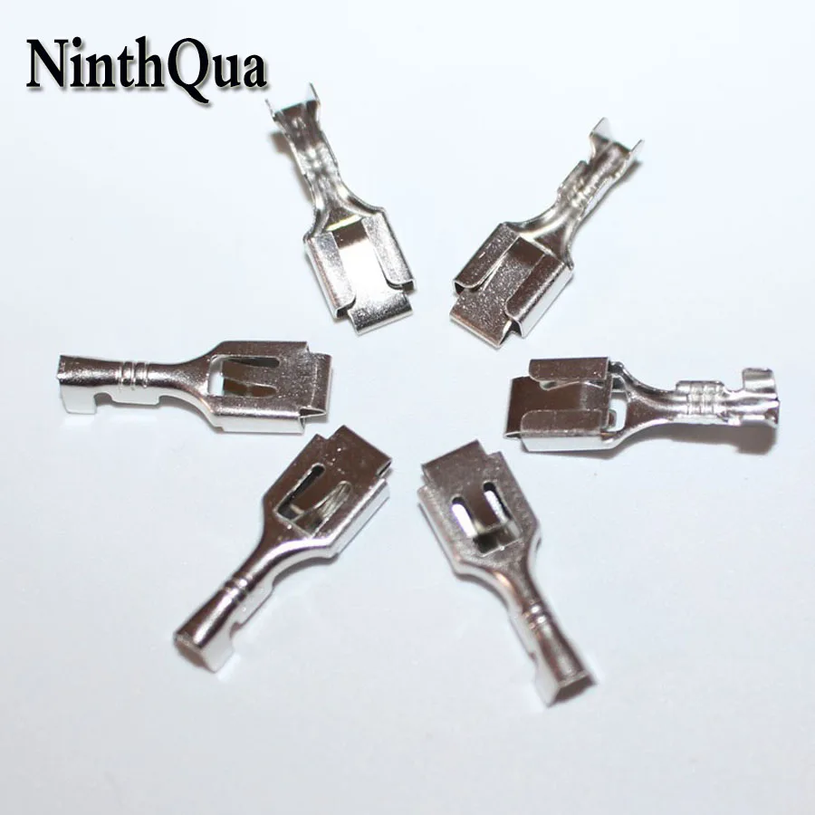 50pcs 6.3mm Female Crimp Terminal Connector for Car Fuse Holder etc.Auto Repair Parts