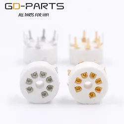 GD-PARTS B7G PCB Mount 7pin Ceramic Vacuum Tube Socket For 6AU6 EF95 6C4 6X4 6066 6AQ5 6AV6 50C5 Hifi Vintage Tube AMP DIY