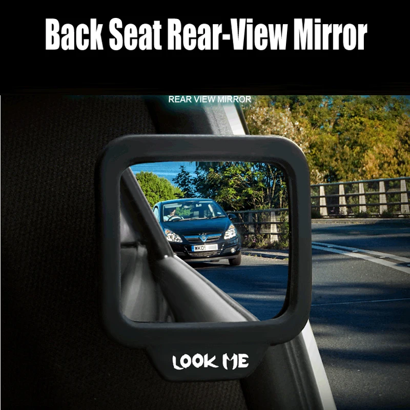 270 degree Car Safety Back Seat Suction Inner Rear View Mirror Baby Care Adjustable Angle Blind Spot Mirrors (Pack of 1)