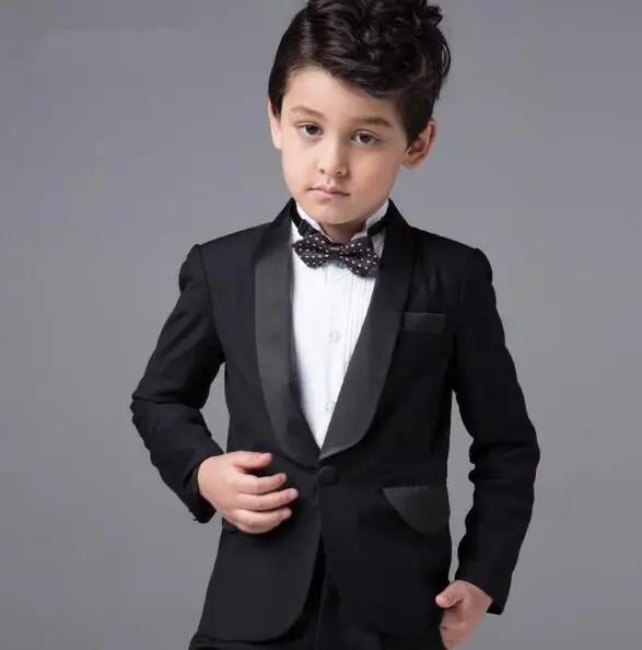 

Formal Wear Boys Custom Made Smoking Casamento Evening Tuxedo Suit Boy clothing (Coat+Pants+Tie+Shirt) B78F81578