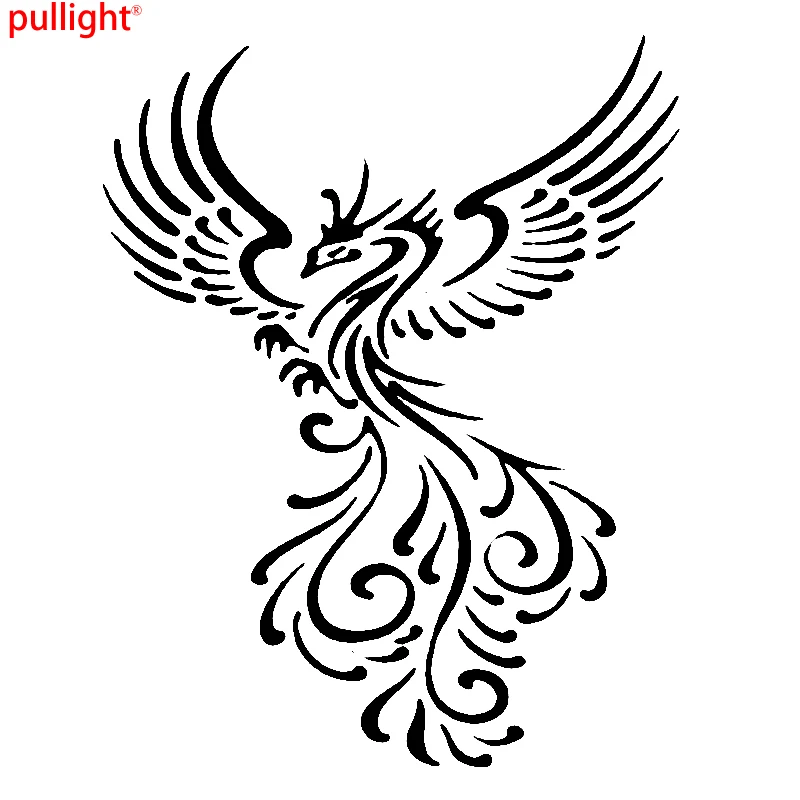 Hot Sell Engine Hood Car Vinyl Decal Art Sticker Graphics Beautiful Bird Phoenix