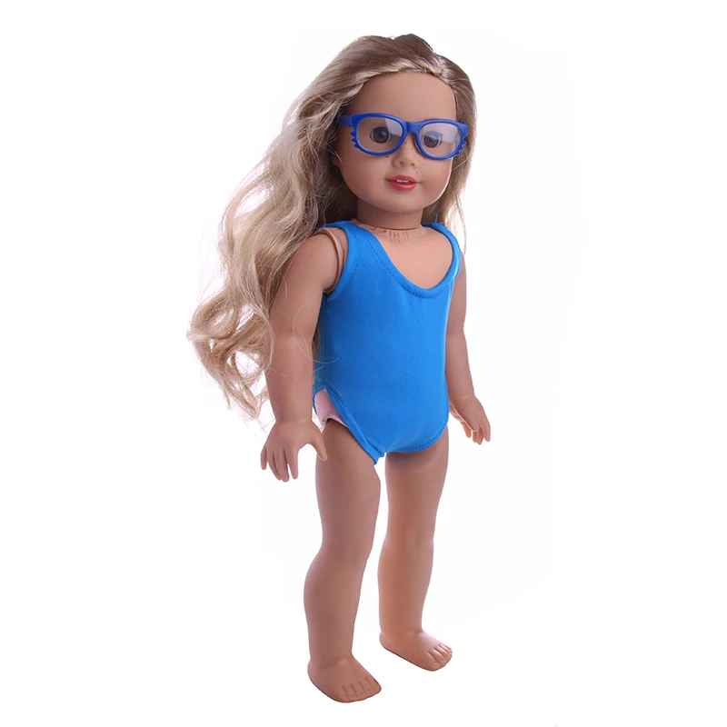 2017 new style blue glasses suitable for 18 inch American  dolls  children gift/only sell glasses m71