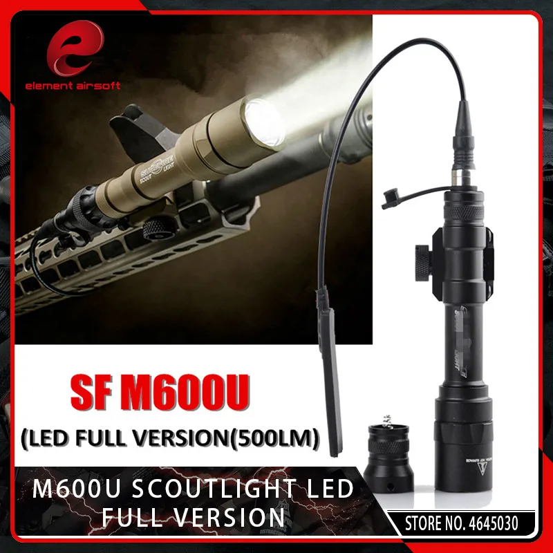 

Element Airsoft M600U Flashlight Tactical Scout Light LED 500 Lumens CREE LED XP-G R5 Lights Hunting M600 Flashlight Switch