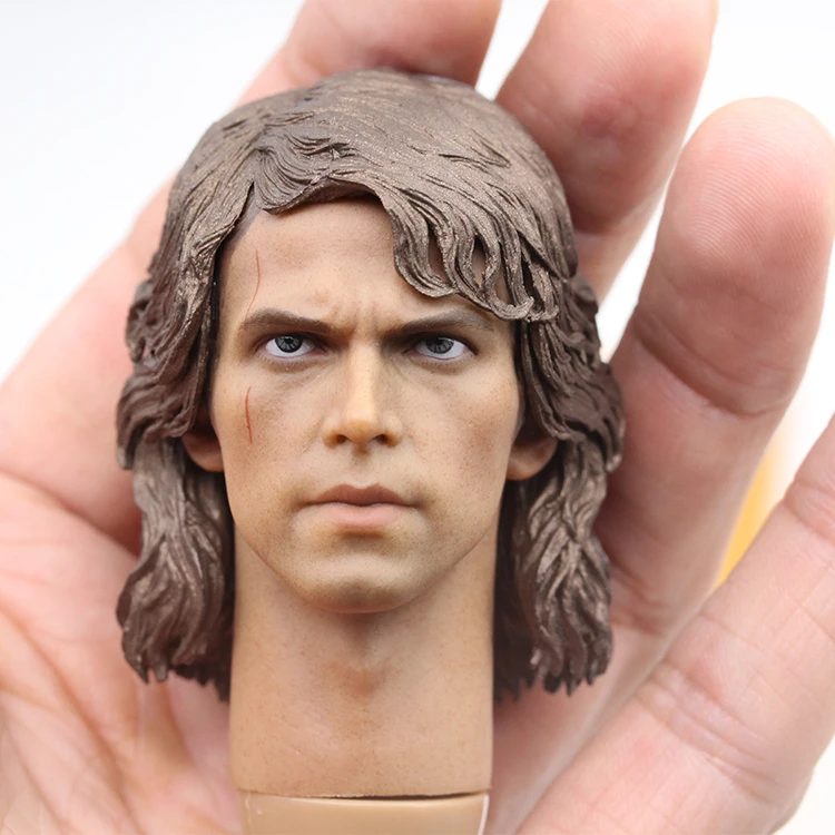 

1/6 Scale Anakin Skywalker Head Sculpt Star Male Head Sculpt For 12" Hot Toys Figure in stock