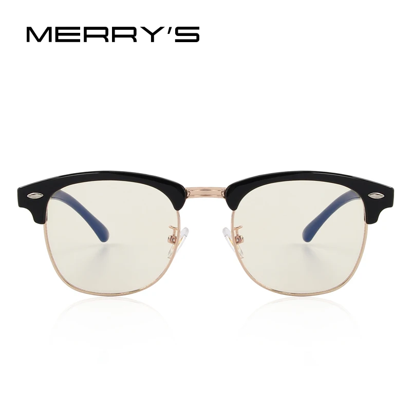 MERRYS Anti Blue Rays Computer Goggles Glasses 100% UV400 Radiation-resistant Computer Gaming Glasses S2065