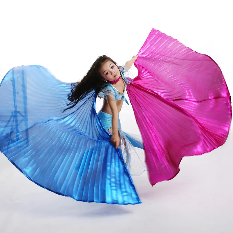 

New Kids Belly Dance Costume Children's Two Colors Opening Isis Wings 3 Colors