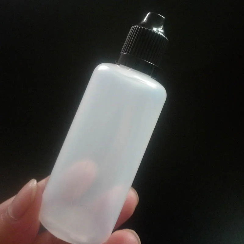 600pcs PE 60ml plastic Dropper Bottles empty Long Thin Dropper Tips E Liquid bottle with Childproof Cap for ELiquid Nail Gel