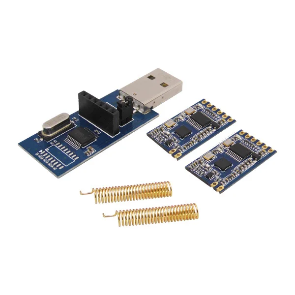 2 Stks/partij SV610-1400 M Rf Draadloze Module Kit (868 Mhz SV610-TTL + Usb Bridge Board + Lente antenne)