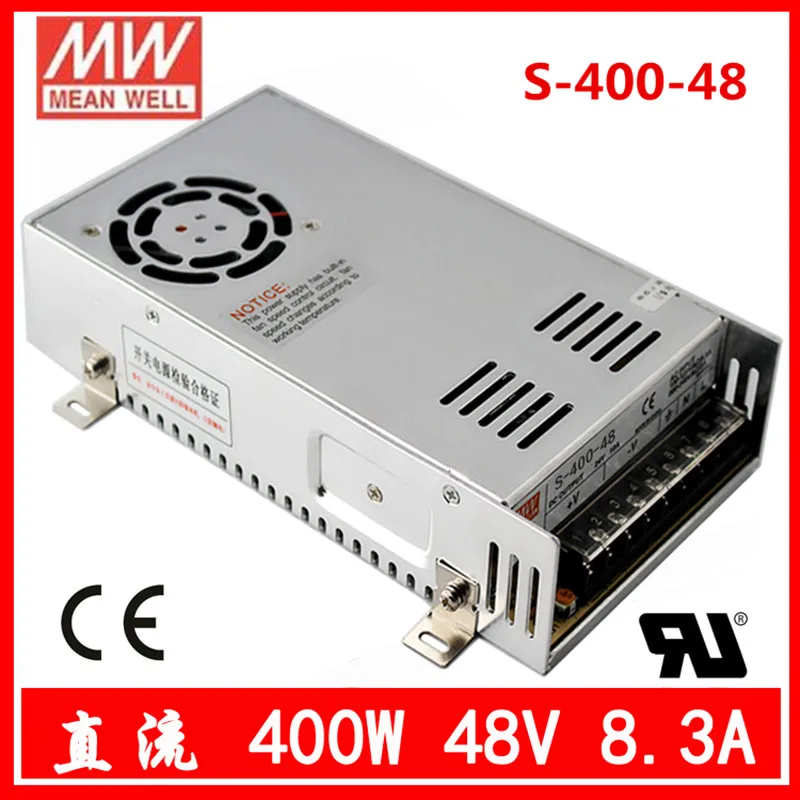 S-400-48V MW Good quality power supply 400w 48V 8.3A Switching Power Supply For CNC machine