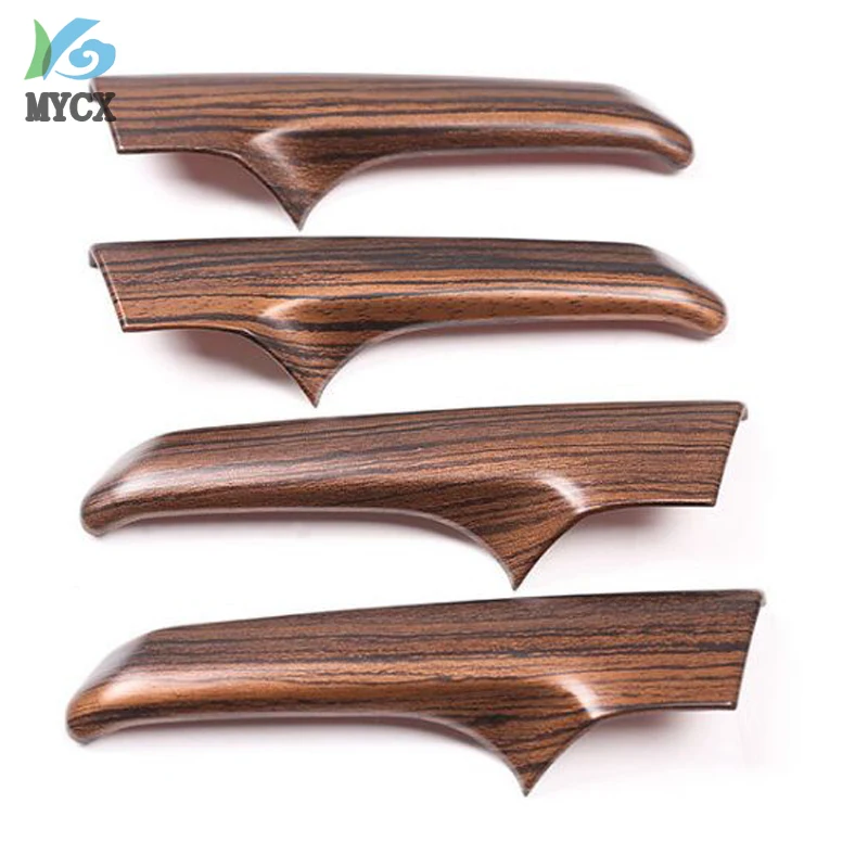 

Pine Wood Grain Car Accessories ABS Interior Door Handle Trim For Toyota Land Cruiser Prado FJ150 150 2010-2018 4pcs