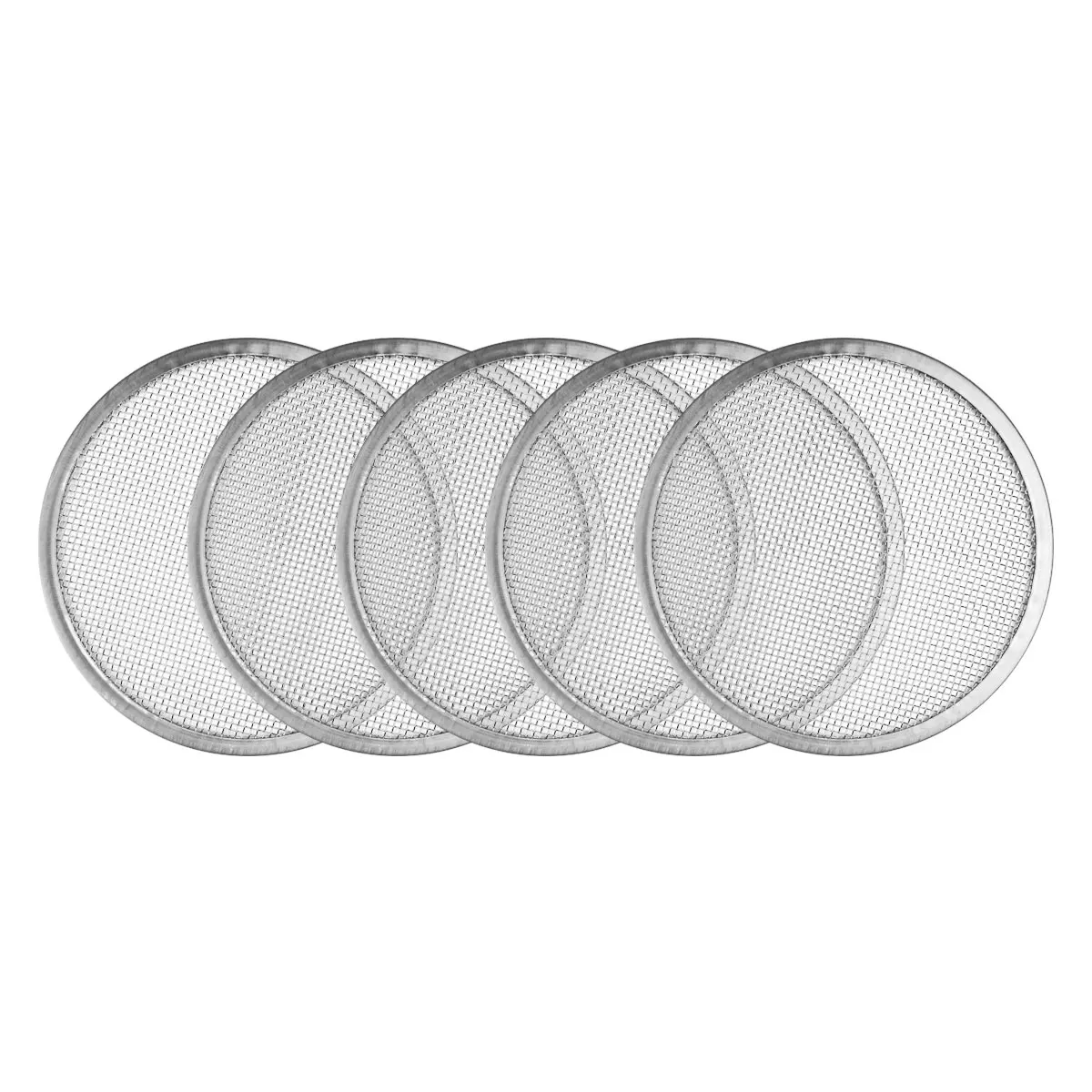 

5pcs Stainless Steel Sprouting Mesh Screen Strainer Filter Wide Mouth Mason Canning Jars Sprouting Lid For Germination