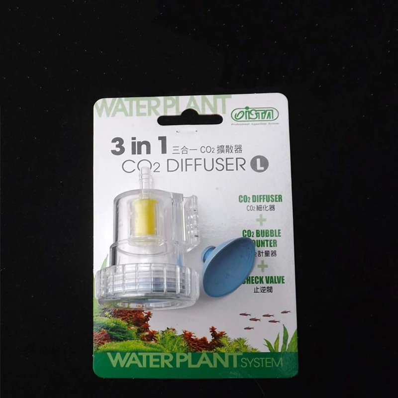 New 3 In 1 Aquarium Transparent Co2 Diffuser Bubble Counter Non-return Check Valve  For Fish Tank Aquatic Water Plants