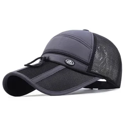 Quick Dry Unisex baseball caps motorcycle cap golf hat  men women Long visor casual summer hat
