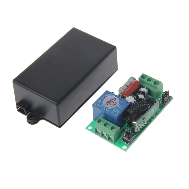 AC 220V 10A 315MHz/433MHz Wireless Relay Remote Control Switch Receiver 2x LED Transmitter