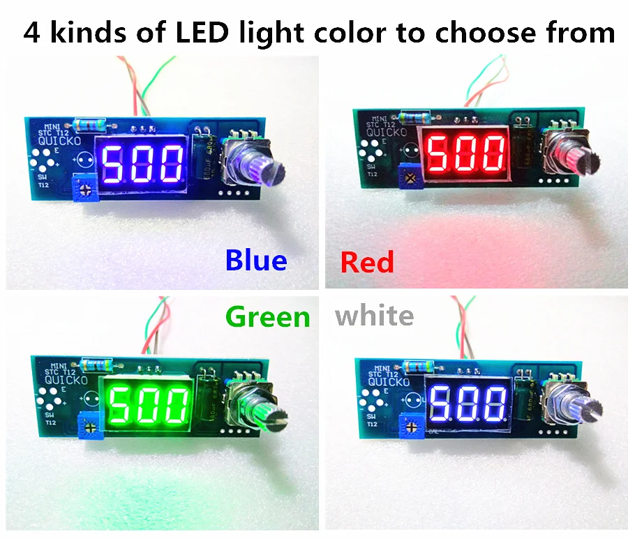 Electric Unit LED Digital Soldering Iron Station Temperature Controller DIY Kits use for HAKKO T12 Handle vibration switch tips