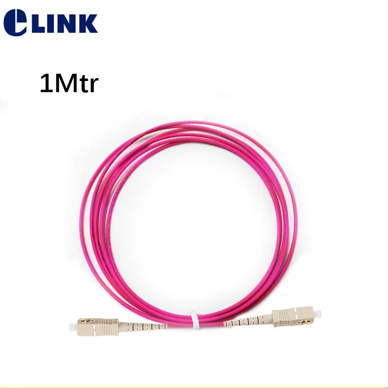 OM4 1M SX patchcords fiber optic red/Voilet color cable SC-SC LC-LC LC-SC FC-FC ST-ST LC-ST connector Simplex optical jumper OM4